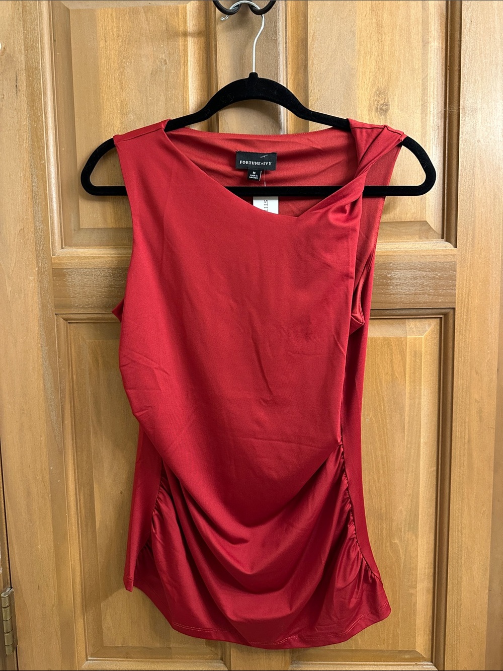 SL Twist Strap Slinky Knit Top